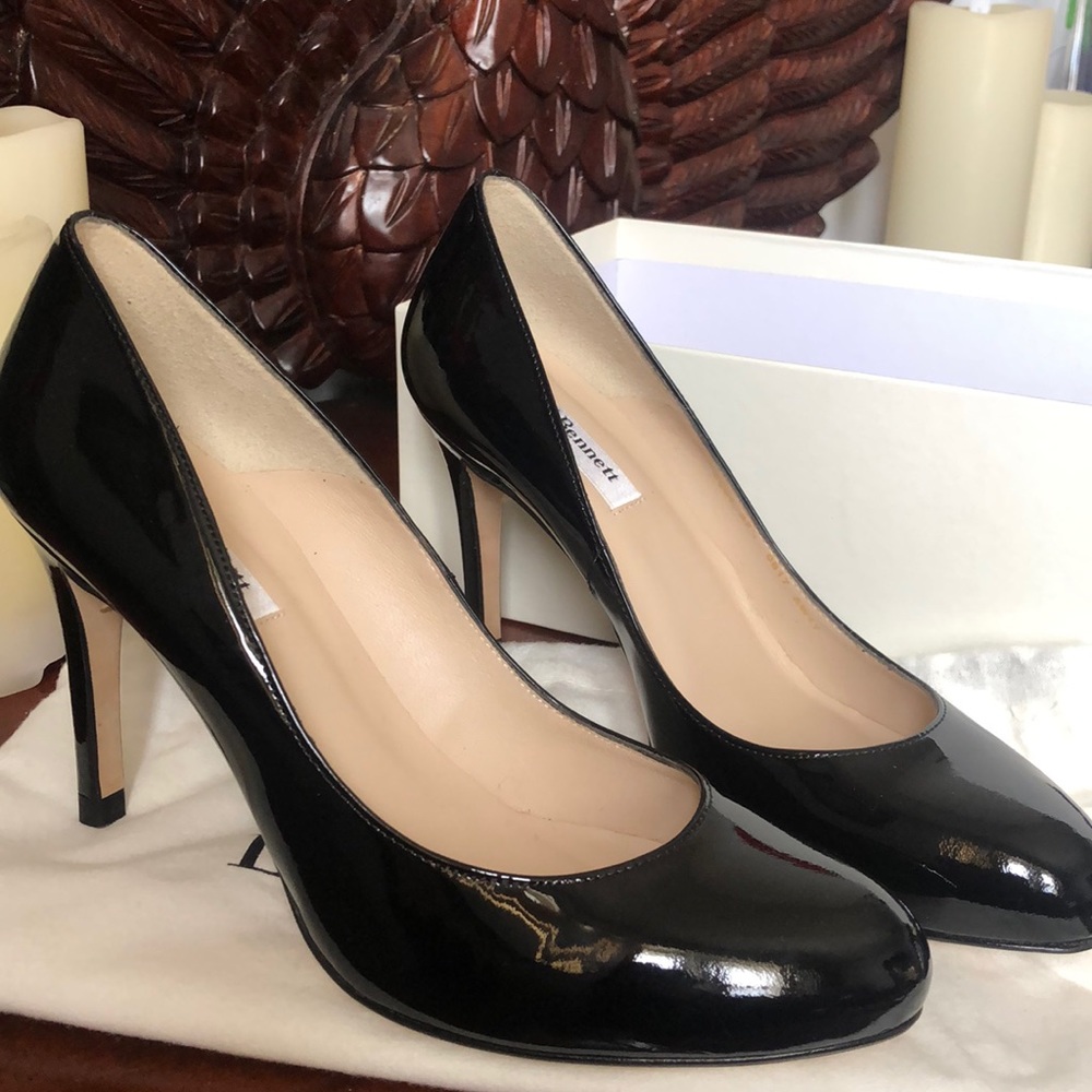 LK Bennett Brand New Black Patent Pumps/Heels